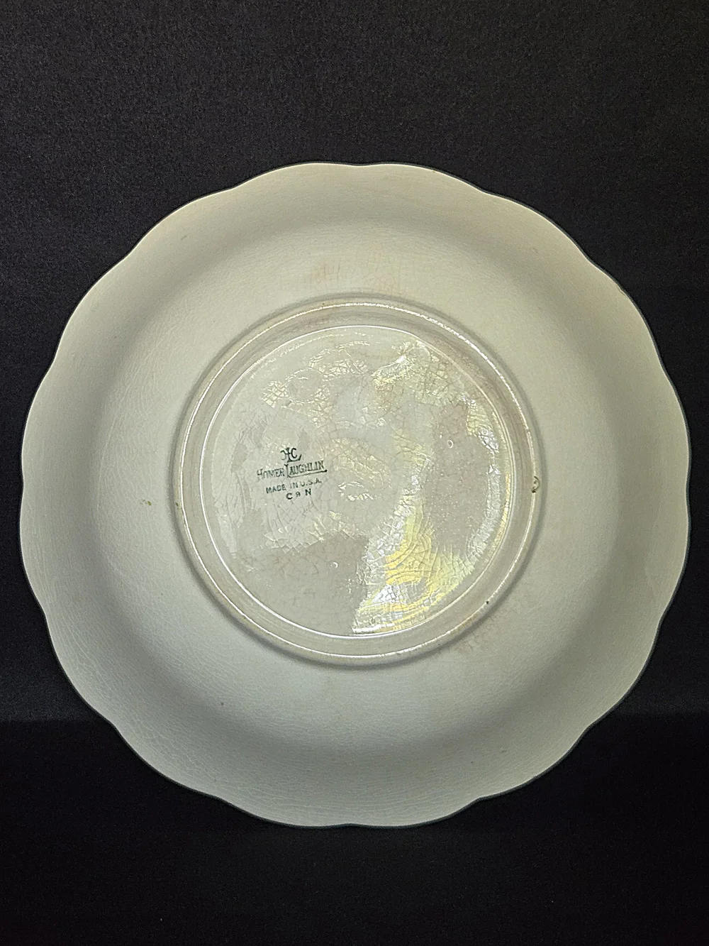 ANTIQUE/VTG 1920s Homer Laughlin Bird of Paradise Swirl Lusterware Serving Bowl